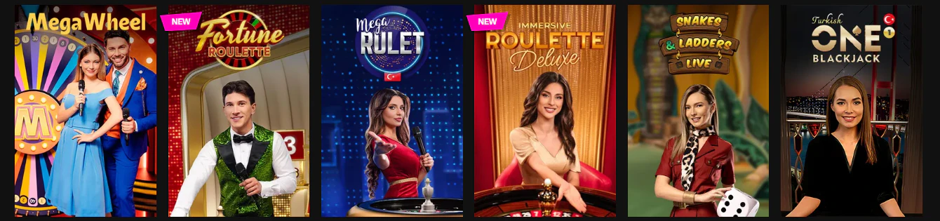 Juegos de casino y mesas con crupieres en vivo en RTBet Casino