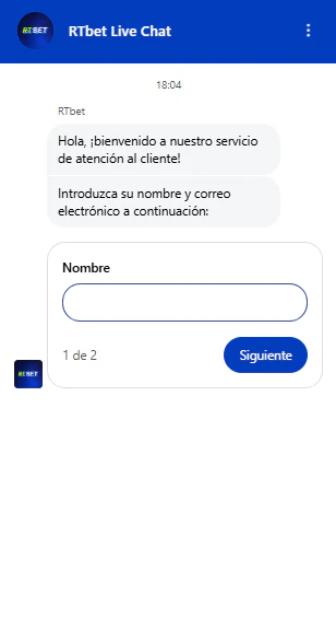 Servicio de soporte y ayuda para clientes de RTBet Casino